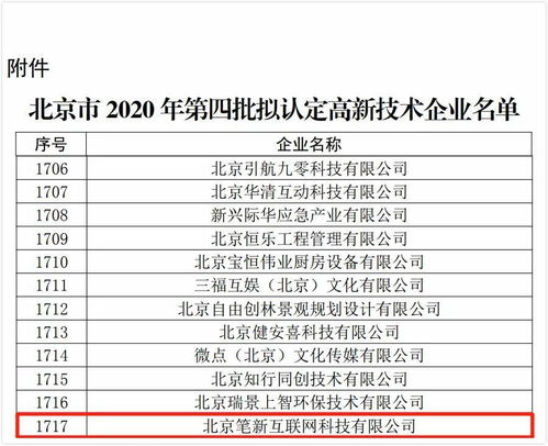 紙貴科技北京公司成功入選北京市2020年擬認(rèn)定高新技術(shù)企業(yè)，助力信息技術(shù)咨詢服務(wù)發(fā)展